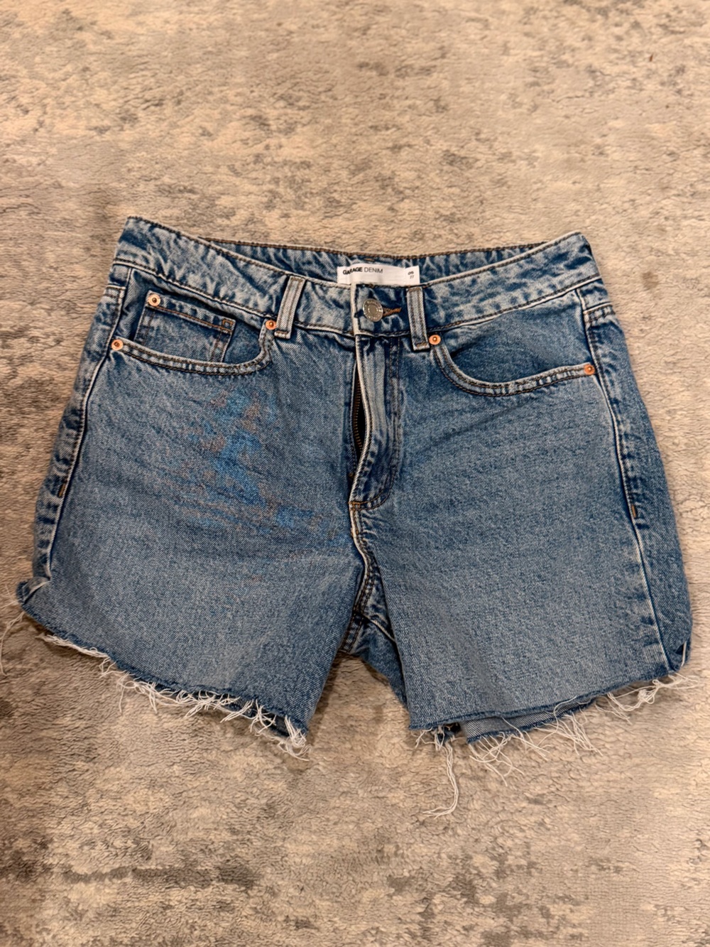 Garage Womens Blue Denim Cutoff Jeans Shorts